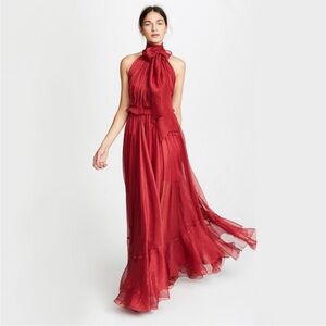 MARIA LUCIA HOHAN Zyna Dress In Salsa